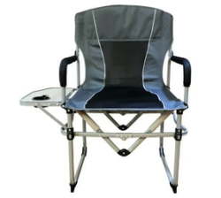Portable Outdoor Camping Fishing Folding Director Chair With Side Table