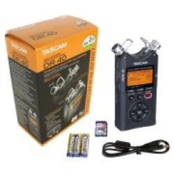 Tascam Dr-40 Linear Pcm 4-track Handheld Portable Audio Recorder W 2gb Sd Card