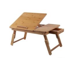 Portable Wooden Bamboo Laptop tablet Bed Desk Stand
