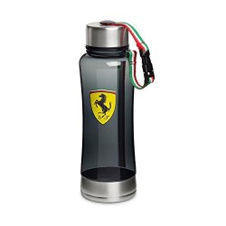 Ferrari Black Race Waterbottle With Italian Flag Strap