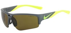 Nike EV0872-070 Golf X2 Pro Sunglasses One Size Matte Bomber Grey volt Max Outdoor Lens