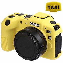 Pctc Accessories Compatible For Canon Eos Rp Camera Silicone Protective Cover Housing Frame Shell Case Yellow