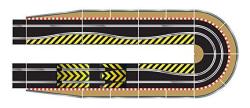 Scalextric C8514 Track Extension Pack Ultimate 1X Leap Ramp Up And Ramp Down Straight 2 Hairpin Curves 2X 1 4 Straight 4 Side Swipes