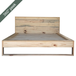 Oslo Bed - Single Standard Length 920MM W X 1880MM L X 1000MM H South African Pine Wood Clear Varnish