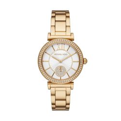 Abbey Three-hand Gold-tone Women's Watch MK4615
