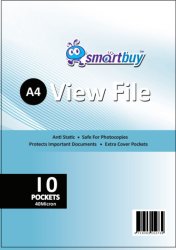 A4 Flip File - 10 Pocket 40 Micron