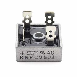 Tegg 1-PACK KBPC2504 Bridge Rectifier Diode DIP-4 25A Single Phase Square Electronic Component