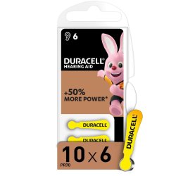 Duracell Hearing Aid Batteries 10 6s