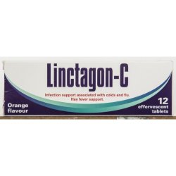 Linctagon Infection & Hayfever Support Orange 12 Effervescent Tablets