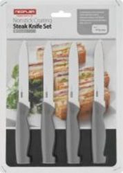 Neoflam 4 Piece Steak Knife Set - 4 Steak Knives Grey