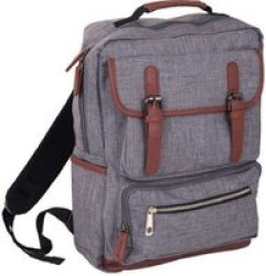 Estate Laptop Backpack - Grey brown