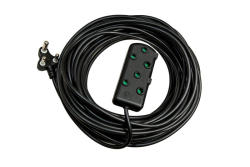 Extension Cord 16A 1.5MM Black Side By SIDE20M