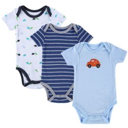Mother Nest 3pcs Baby Boy Short Sleeve Romper - 15101613 0-3 Months