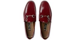 Gucci Men's 1953 Brushed Leather Horsebit Loafer Deep Red 387598 Us 10.5 uk 10