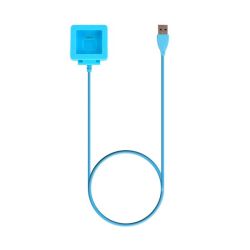 USB Charging Cable Cord Cradle Dock For Fitbit Blaze-blue