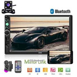 Double Din Car Stereo Radio 7" HD Touch Screen Car Audio Bluetooth Fm Radio USB Car Audio Video Player Support Phone Mirror Link +