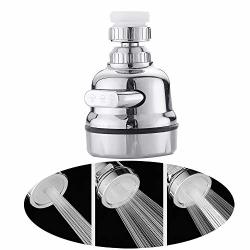 Kitchen Sink Aerator 360-DEGREE Swivel Faucet Aerator Water Saving Faucet With Gasket Faucet Replacement Part For Kitchen Bathroom - 3 Spray Modes Adjustment