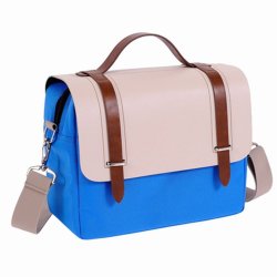Fantasy Series Pro Camera Shoulder Bag Beige And Blue - 41156BGBL