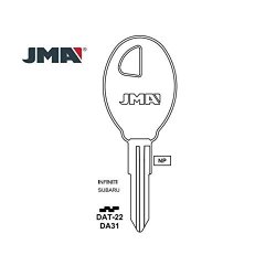 JMA 1982-2003 Key Blank DA31 Replacement For Nissan Infiniti Subaru Packs Of 10