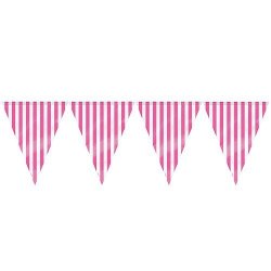 12FT Hot Pink Striped Pennant Banner Prices | Shop Deals Online ...