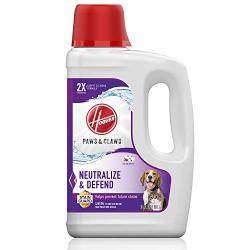 Hoover Paws & Claws Deep Cleaning Carpet Shampoo With Stainguard Concentrated Machine Cleaner Solution For Pets 64OZ Formula AH30925 White Package May Vary