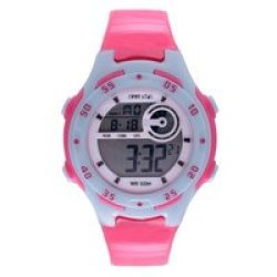 Water Resistant Digital Watch Mid-size Pink