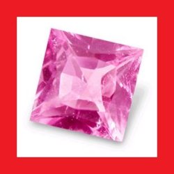 Tourmaline - Rich Pink Princess Cut - 0.190cts