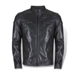 Brando Russel Black Leather Jacket - XL