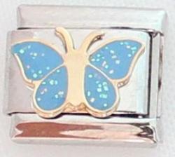 Blue Butterfly 9MM Charm