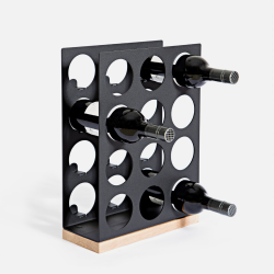 Emerging Creatives Arcus Wine Display - Black