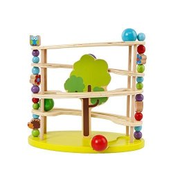 wooden bead roller coaster toy