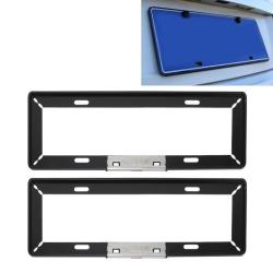 2 Pcs Simple And Beautiful Car License Plate Frame Holder Universal License Plate Holder Car Acce...