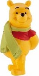 Bullyland Disney The Winnie The Pooh Figure - Winnie The Pooh With Scarf 6.1 Cm