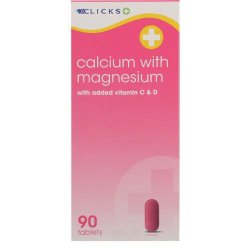 Clicks Calcium With Magnesium 90 Tablets