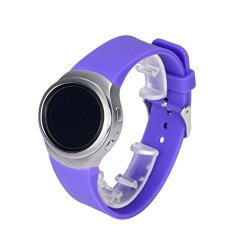 For Samsung Gear S2 Band Voberry Luxury Silicone Samsung Smartwatch Replacement Band For Samsung Gear S2 SM-R720 Purple