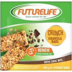Futurelife Crunch Granola Bars Real Chocolate Bits 200G