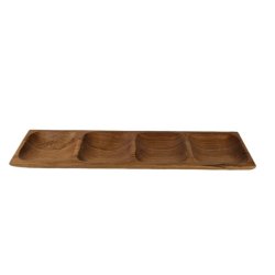 Burmese Teak Snack Tray Sotran Dekorativ