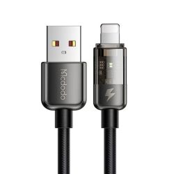 Auto Off USB A To Apple Iphone Lightning Fast Charging Cable 3AMP