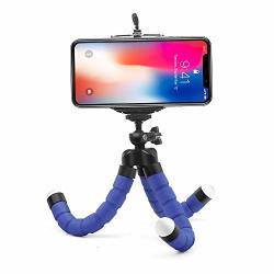 MINI Flexible Sponge Octopus Tripod For Iphone Samsung Xiaomi Huawei Mobile Phone Smartphone Tripod For Camera Accessory Blue