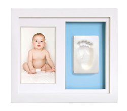 Tiny Ideas Baby's Footprint Or Handprints Kit And Photo Frame Keepsake
