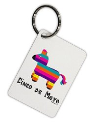 Tooloud Colorful Pinata Design - Cinco De Mayo Aluminum Keyring Tag
