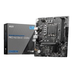 MSI Pro H610M-E DDR4 Intel 1700 Matx Motherboard Black
