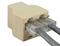 1 To 2 Rj45 Splitter Network Ethernet