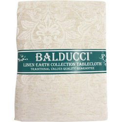 Balducci Earth Collection 12-Seater Rectangular Damask Tablecloth