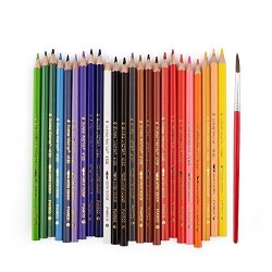 Marco 24 Water Color Drawing Pencil 4120-24CB Best Water Soluble Colored Pencil Set For Adult Coloring Books Sketch Pencil Art