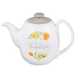 Be Thankful Ceramic Teapot - Colossians 3:15