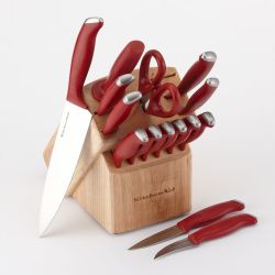 Kitchenaid Cook's Series 16-pc. Cutlery Set Red