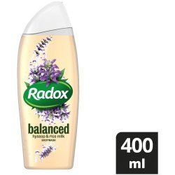 Radox Body Wash Feel Balanced Rice Milk And Hyssop 400ML
