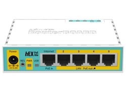 Hex Poe Lite 5 Port Ethernet 4 Poe Router RB750UPR2