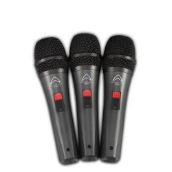Wharfedale DM5.0S Super-cardioid Dynamic Microphone 3-PACK
